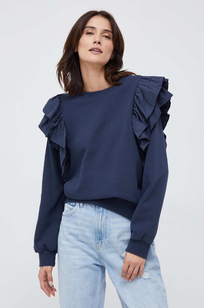 

Кофта Pepe Jeans Eleonor женская цвет синий однотонная