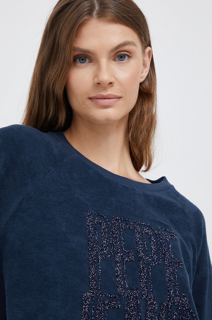 

Суичър Pepe Jeans в тъмносиньо с апликация, Тъмносин