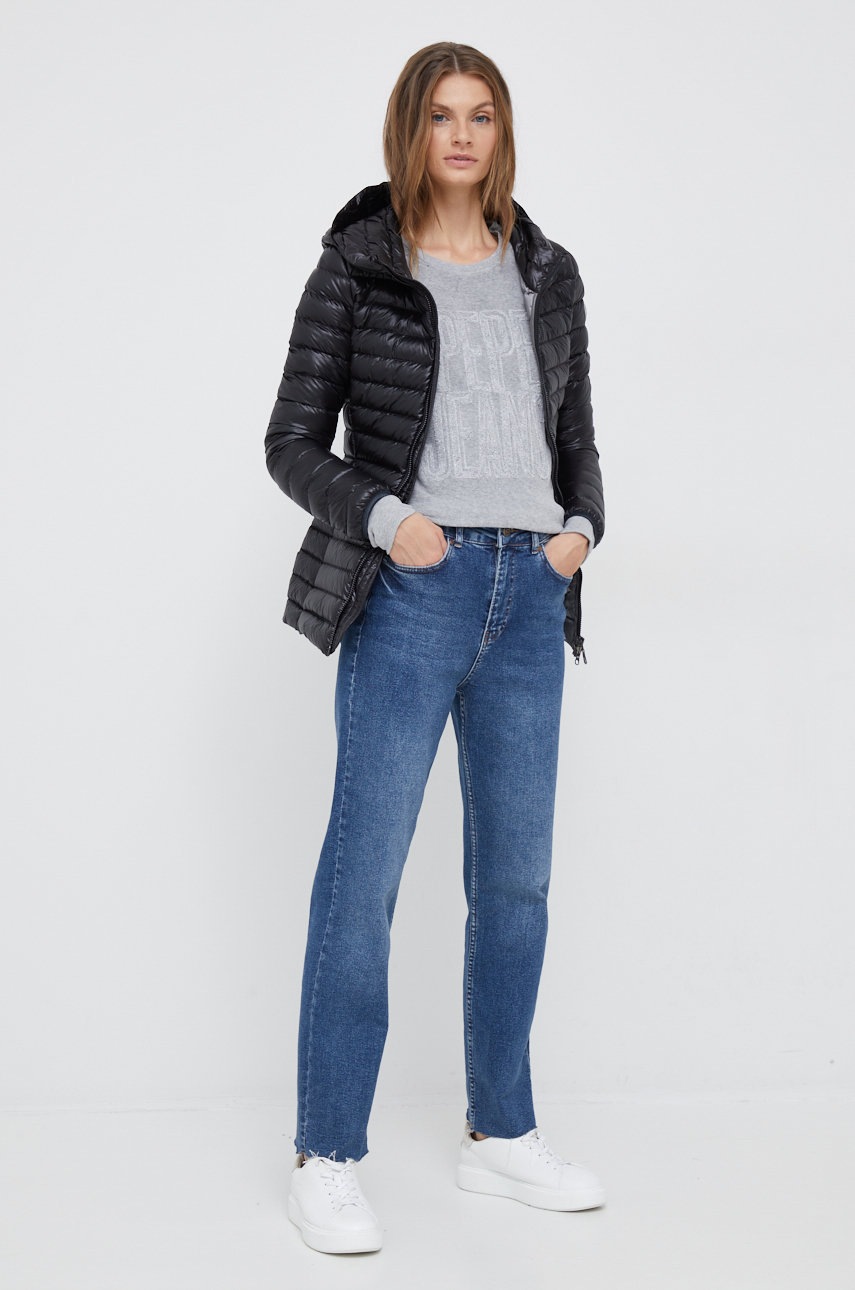 

Кофта Pepe Jeans жіноча колір сірий з аплікацією