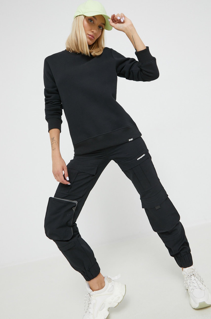 

Кофта Superdry женская цвет чёрный однотонная