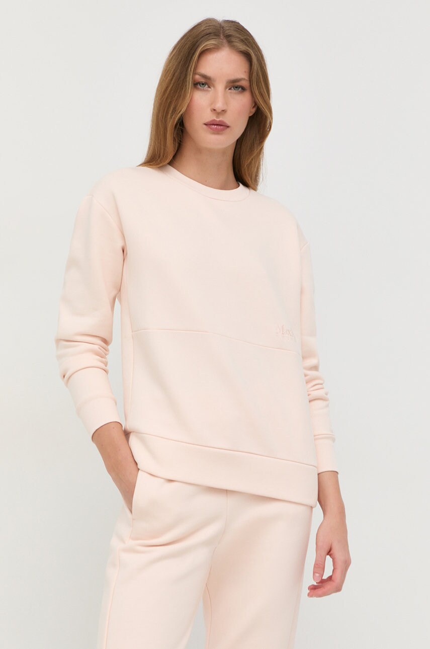 Max mara leisure bluza femei, culoarea roz, neted