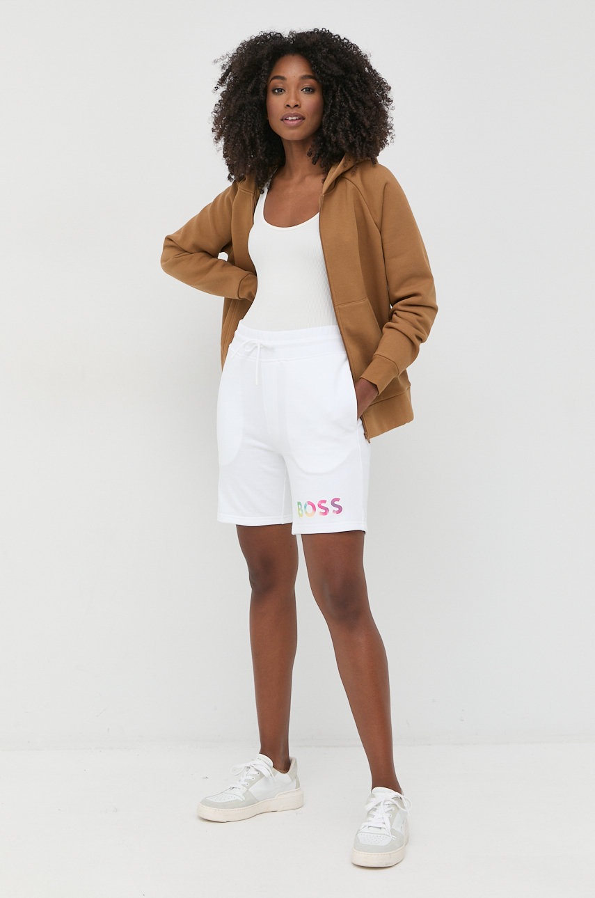 

Кофта Max Mara Leisure жіноча колір коричневий з капюшоном однотонна
