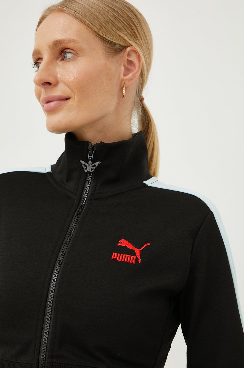 Puma bluză X Dua Lipa femei, culoarea negru, neted 536628-90 answear.ro answear.ro
