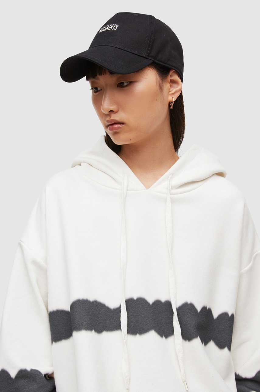 

Хлопковая кофта AllSaints женская цвет белый узор