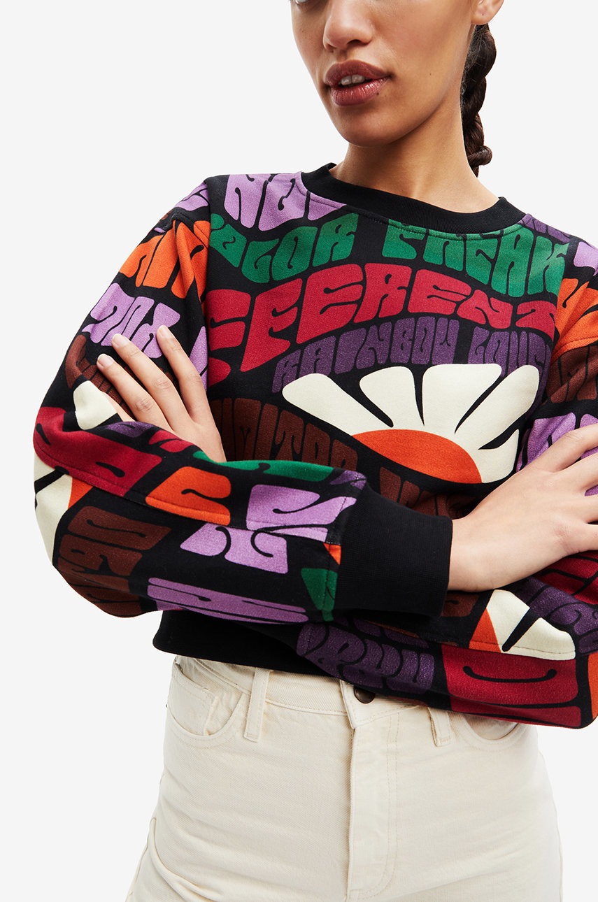 

Хлопковая кофта Desigual женская узор