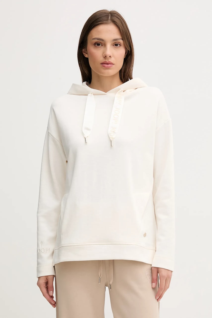 Joop! bluza culoarea roz, cu glugă, neted