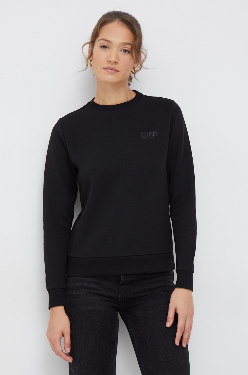 Colmar bluza femei, culoarea negru, neted