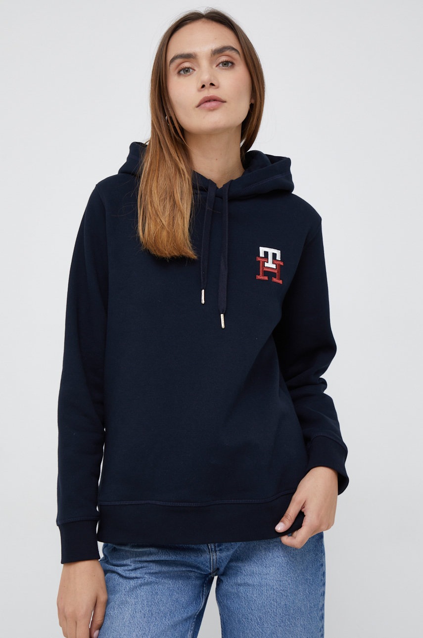 

Суичър Tommy Hilfiger в тъмносиньо с апликация, Тъмносин