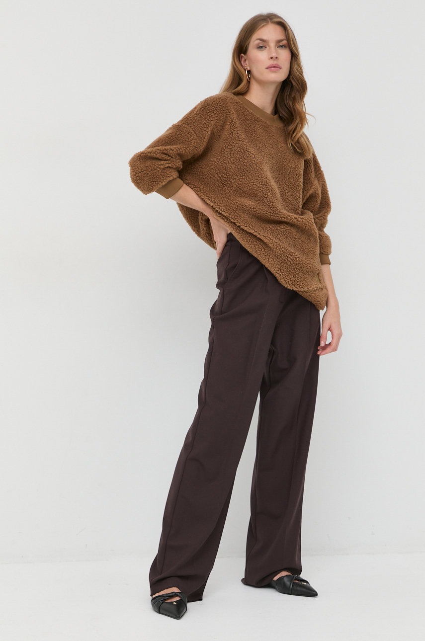 

Кофта Weekend Max Mara жіноча колір коричневий однотонна