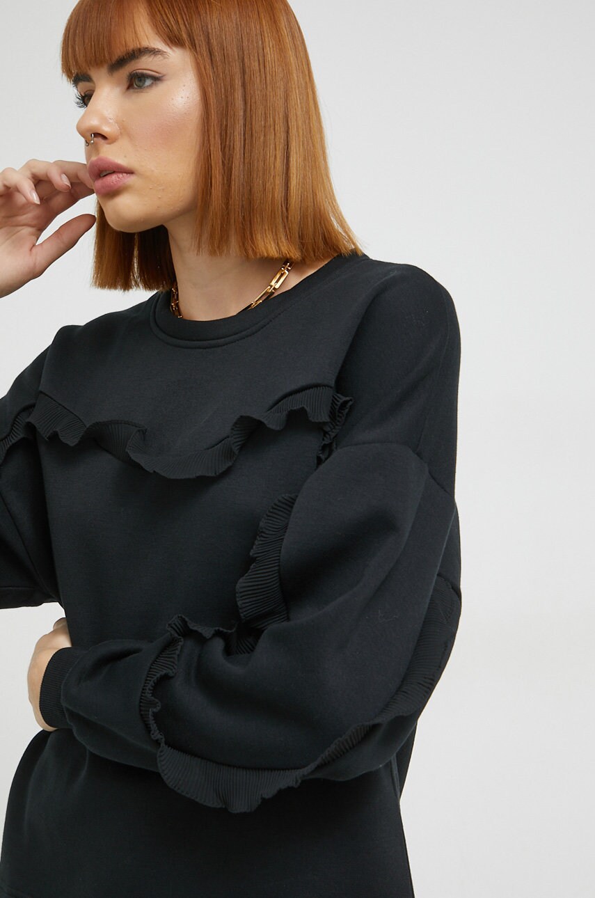 Jdy bluza maggie femei, culoarea negru, neted