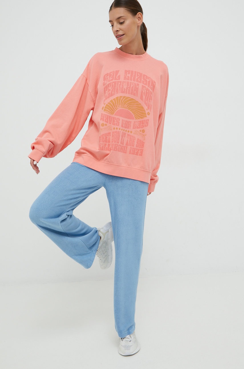 

Кофта Billabong женская цвет розовый с принтом