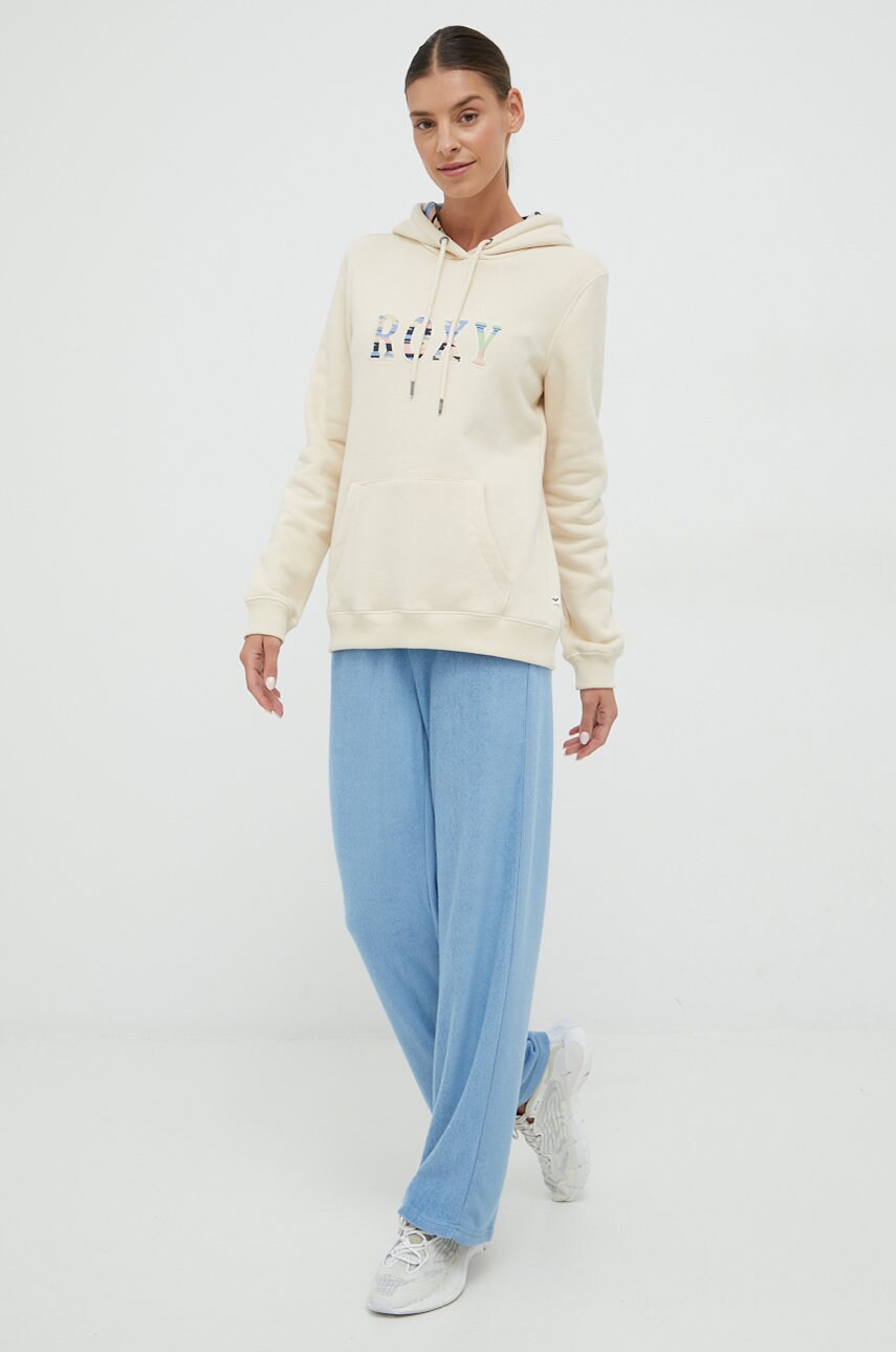 

Кофта Roxy женская цвет бежевый с аппликацией