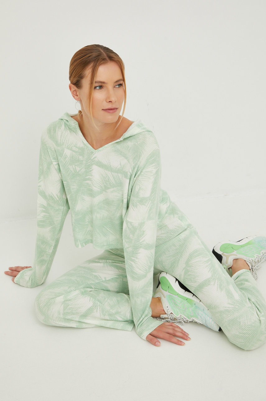 

Кофта Roxy женская цвет зелёный узор