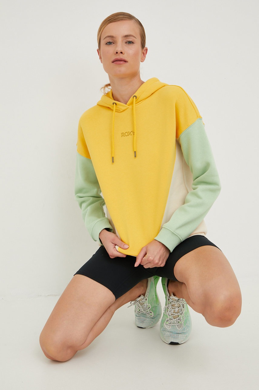 

Кофта Roxy жіноча колір жовтий візерунок