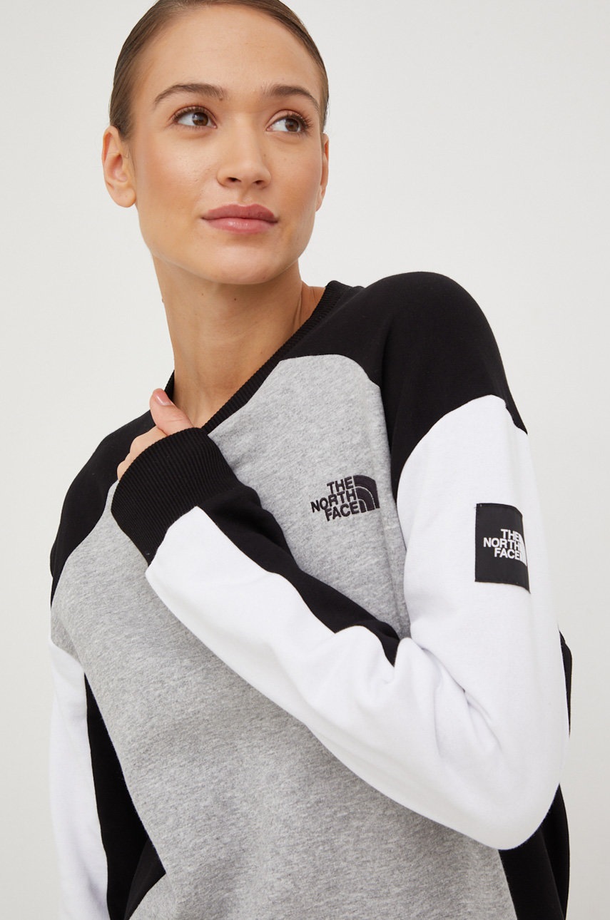 

Кофта The North Face жіноча колір сірий візерунок