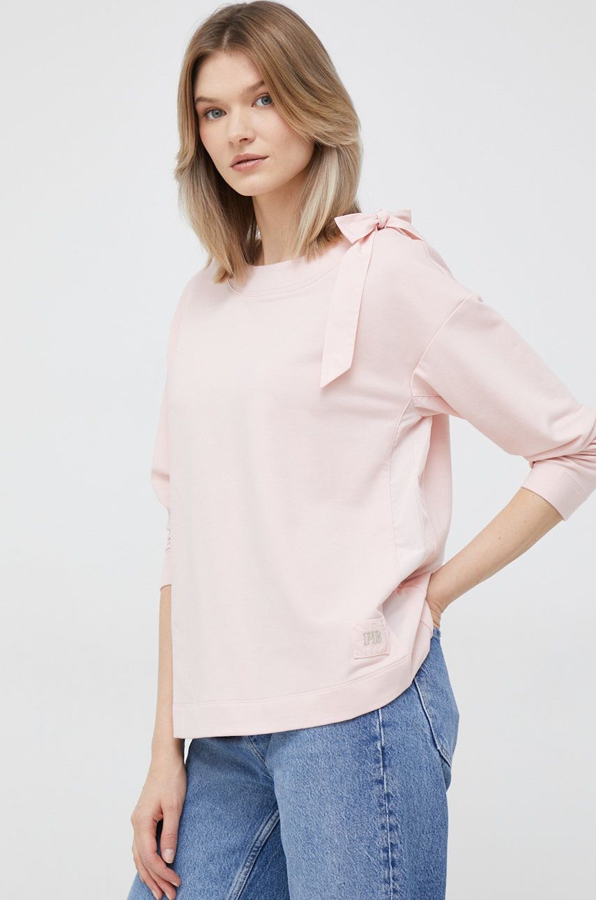 Pennyblack bluza damska kolor różowy gładka