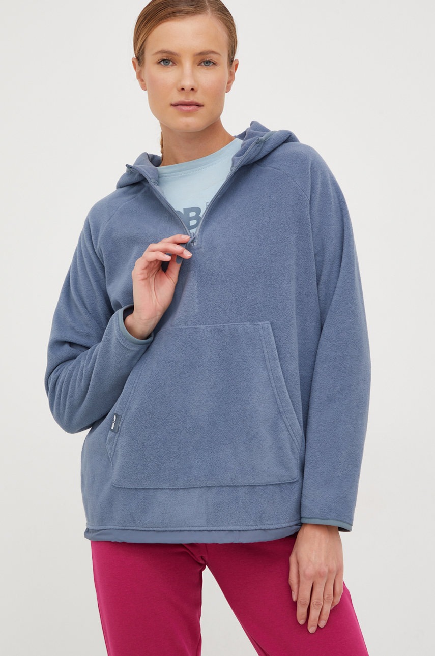 

Спортен суичър 4F с качулка с изчистен дизайн, Син