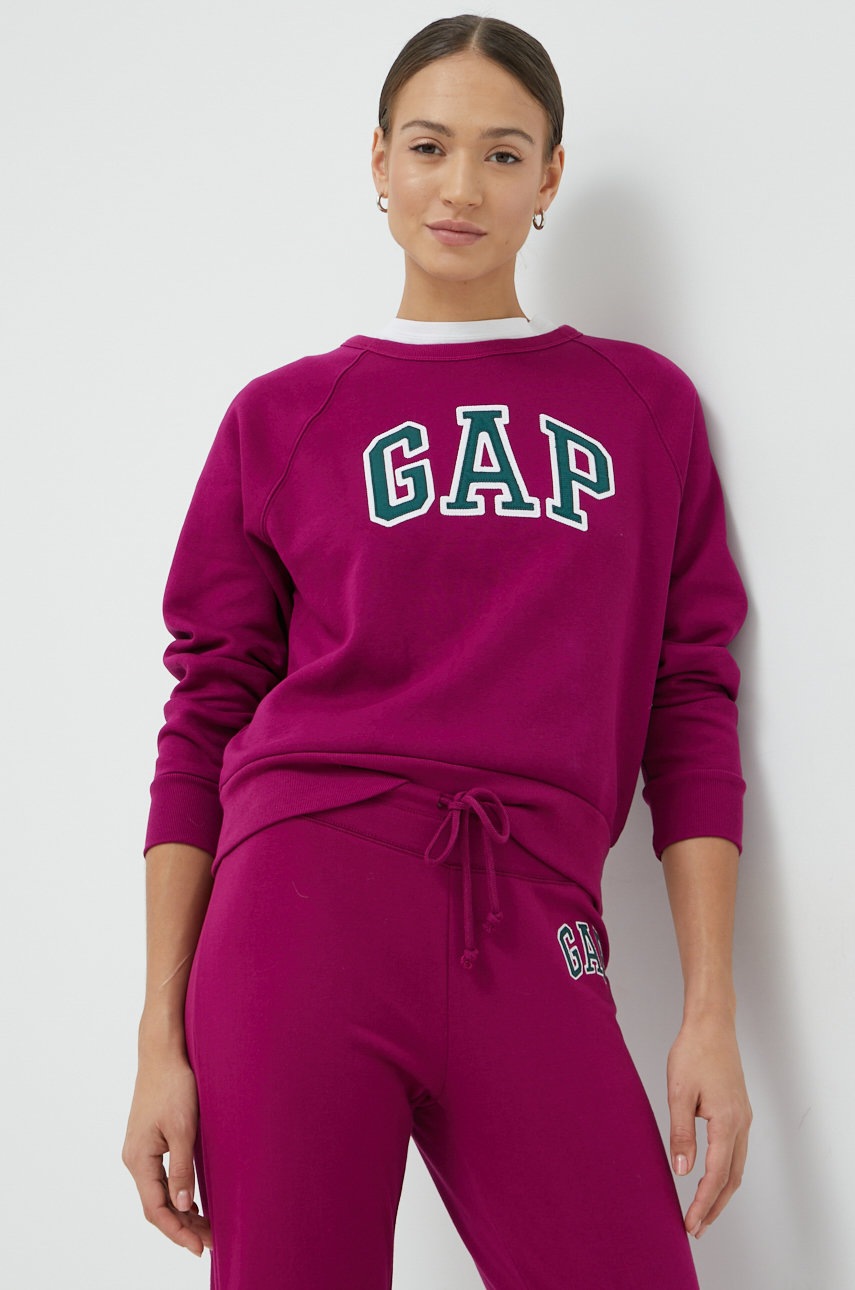 

Суичър GAP в лилаво с апликация, Виолетов