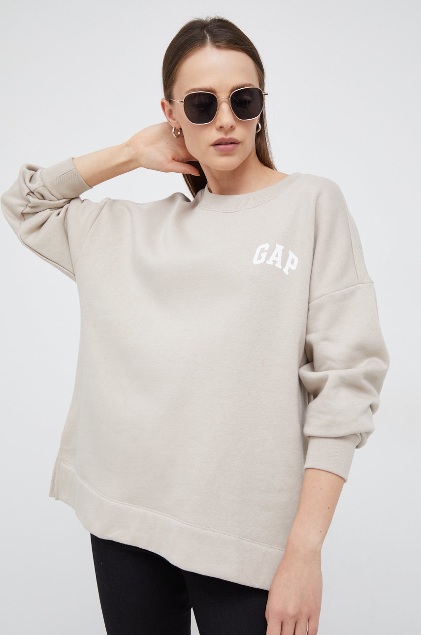 

Суичър GAP в бежово с принт, Бежов