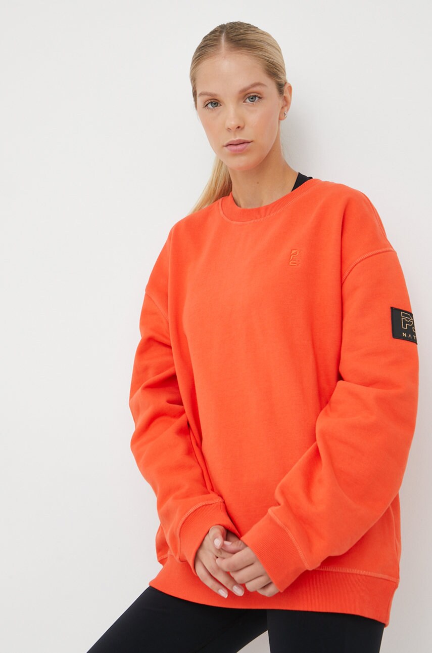 P.e nation bluza femei, culoarea portocaliu, neted