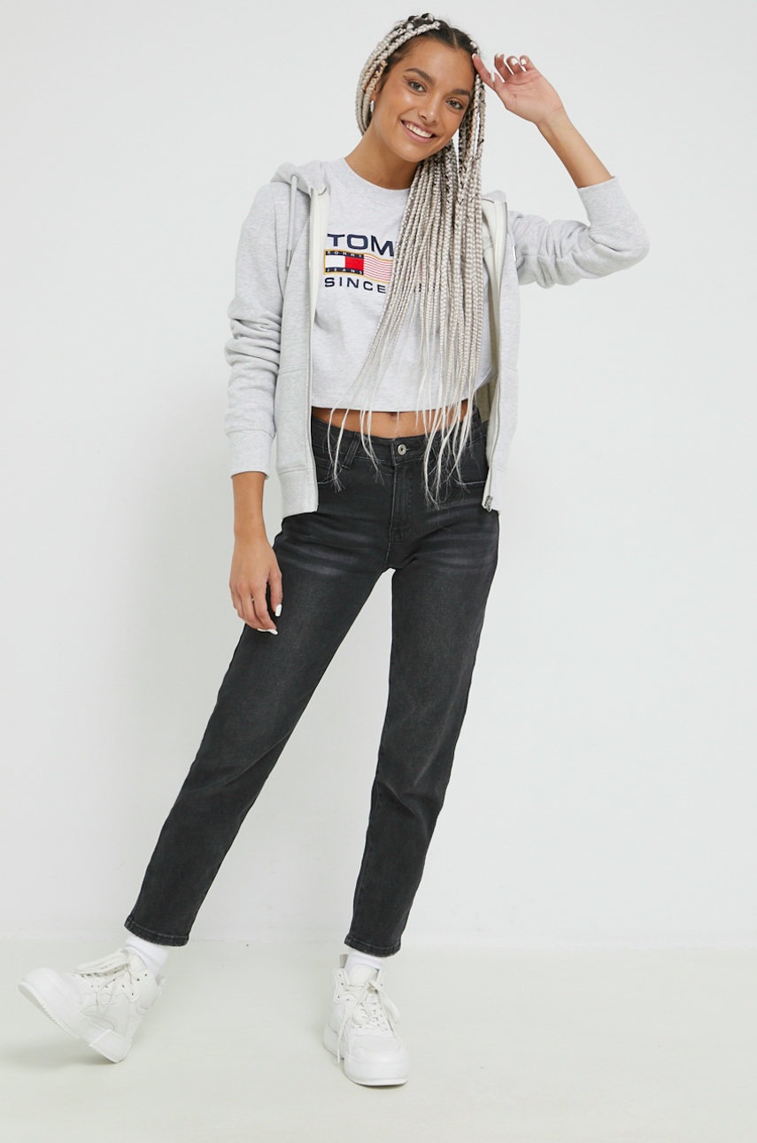 

Кофта Superdry женская цвет серый меланж