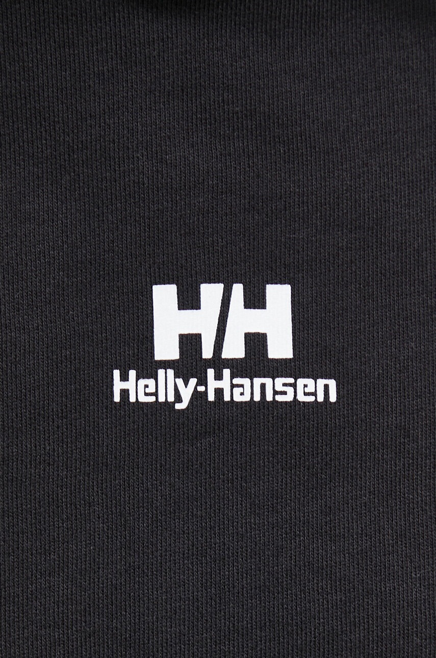 Кофта Helly Hansen жіноча колір чорний з капюшоном однотонна 