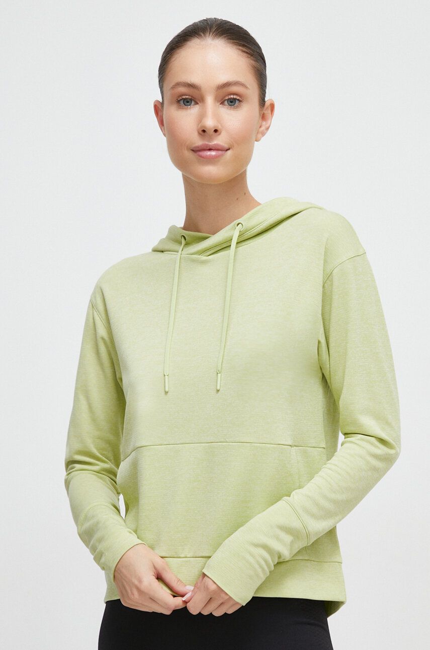 Sportovní mikina Helly Hansen Lifa Tech zelená barva, s kapucí - zelená - 83 % Polyester