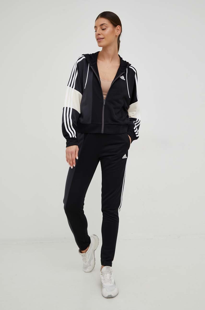 

Анцуг adidas Performance дамски в черно, Черен