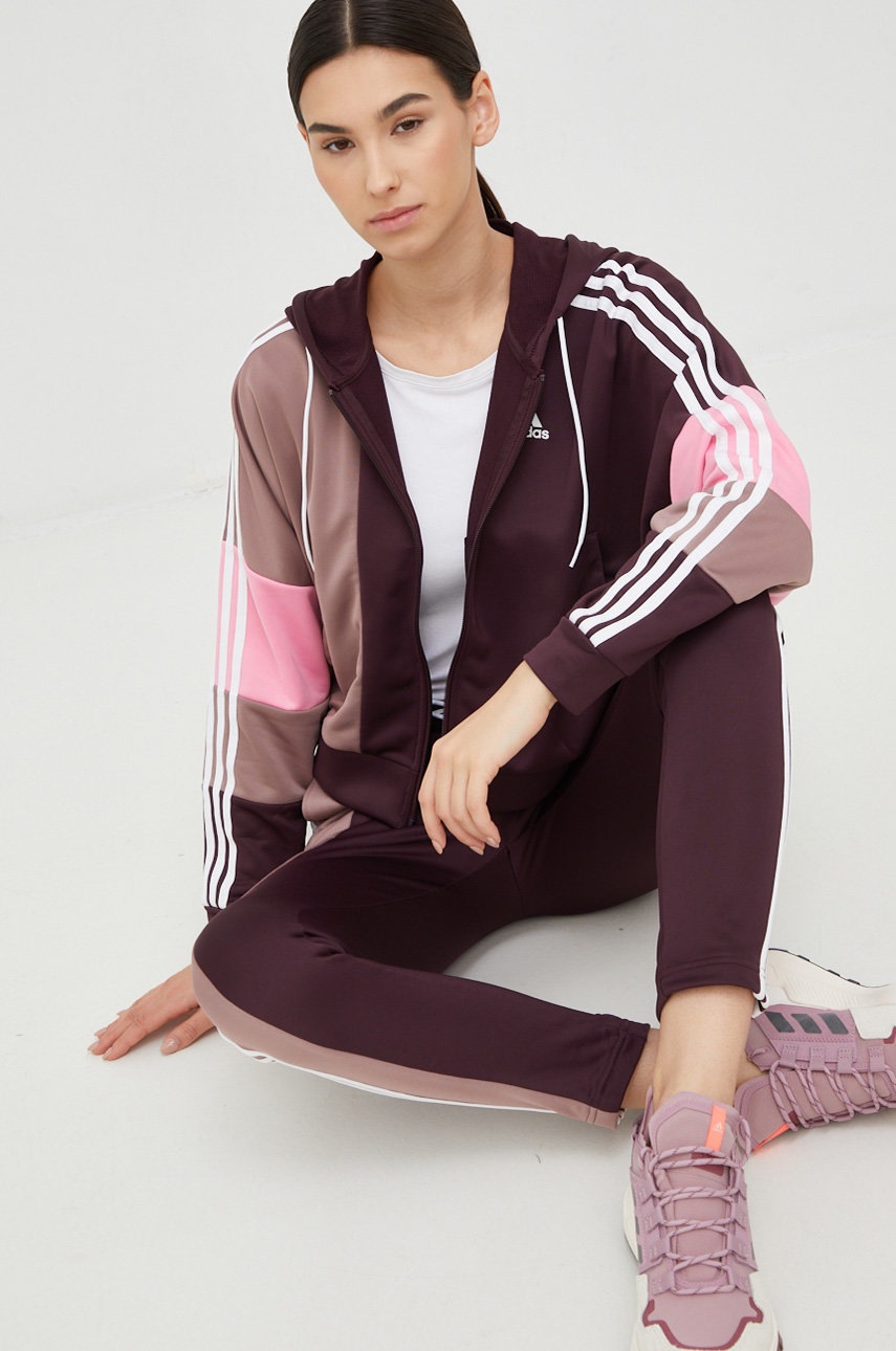 

Анцуг adidas Performance дамски в лилаво, Виолетов