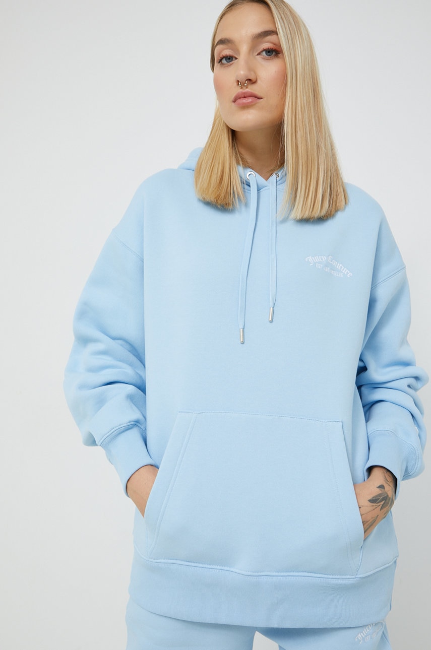Juicy couture bluza queenie femei, cu glugă, cu imprimeu