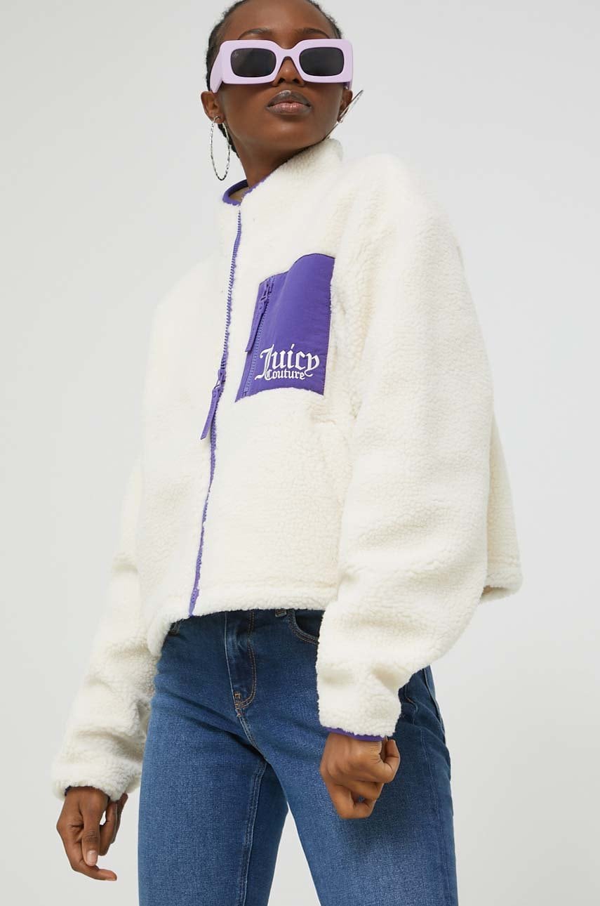 Juicy couture bluza femei, culoarea bej,