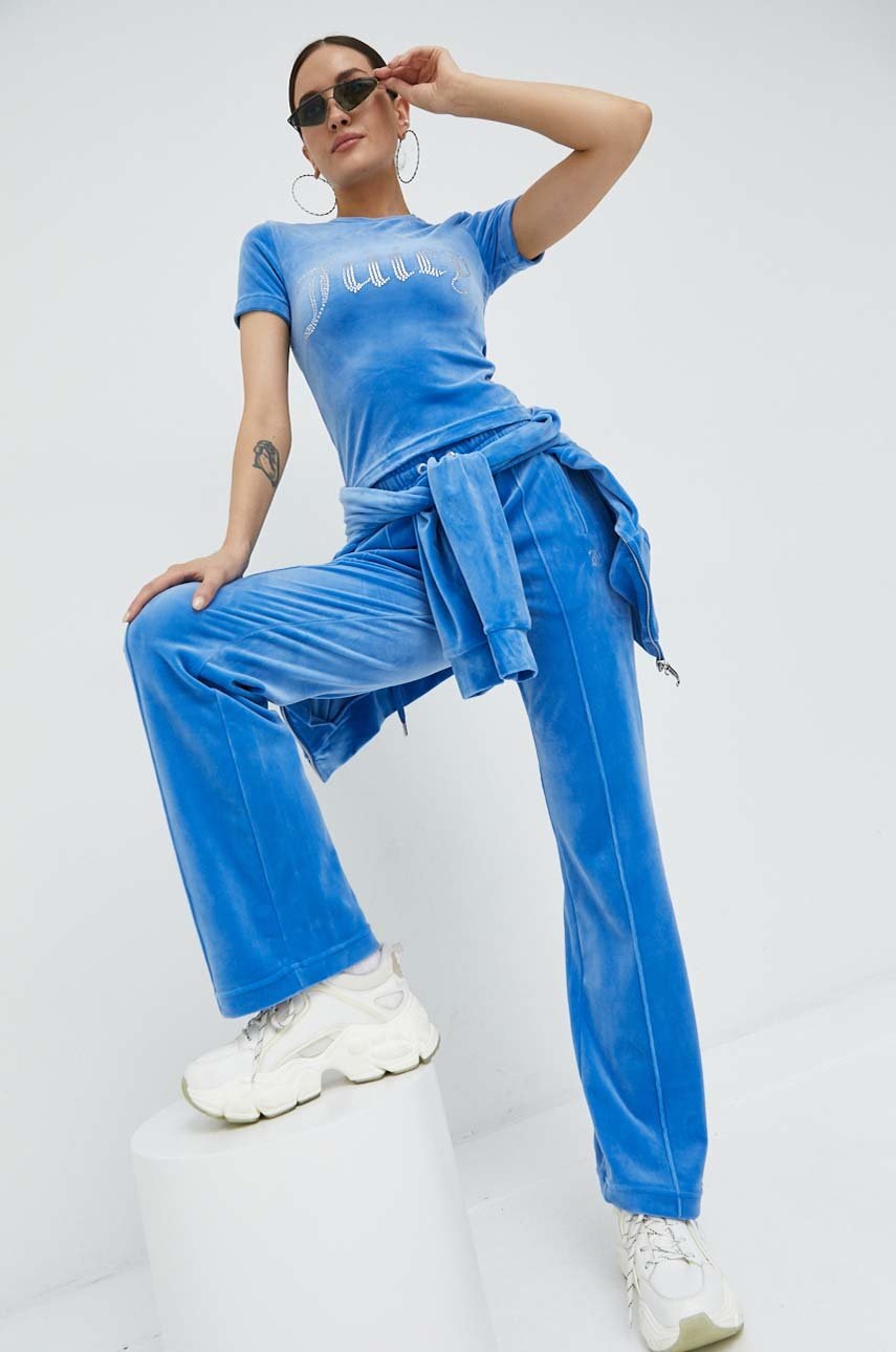 

Кофта Juicy Couture женская цвет фиолетовый с капюшоном с аппликацией