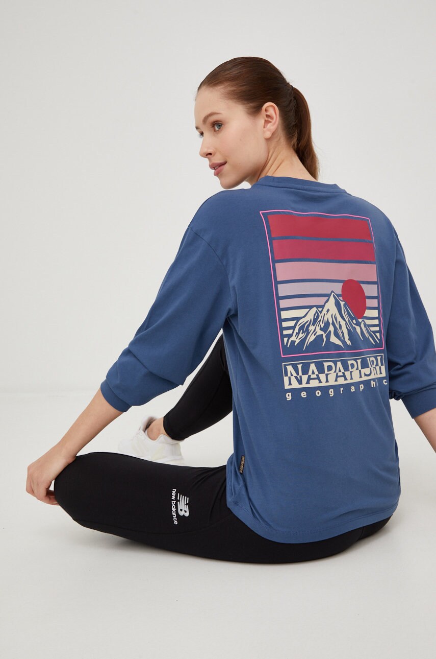 Napapijri longsleeve din bumbac