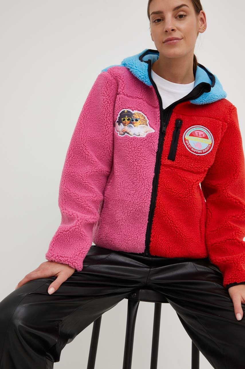 

Суичър Napapijri X Fiorucci с качулка с десен, Многоцветен