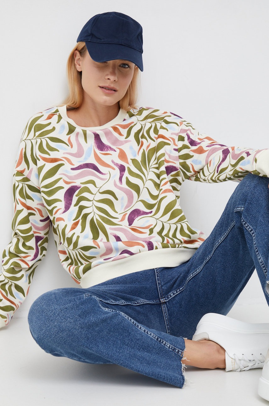 

Памучен суичър United Colors of Benetton с десен, Многоцветен