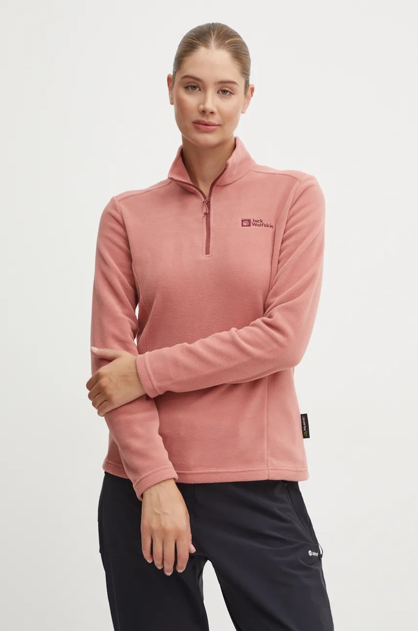 

Спортен суичър Jack Wolfskin Taunus с изчистен дизайн 1709532, Розов