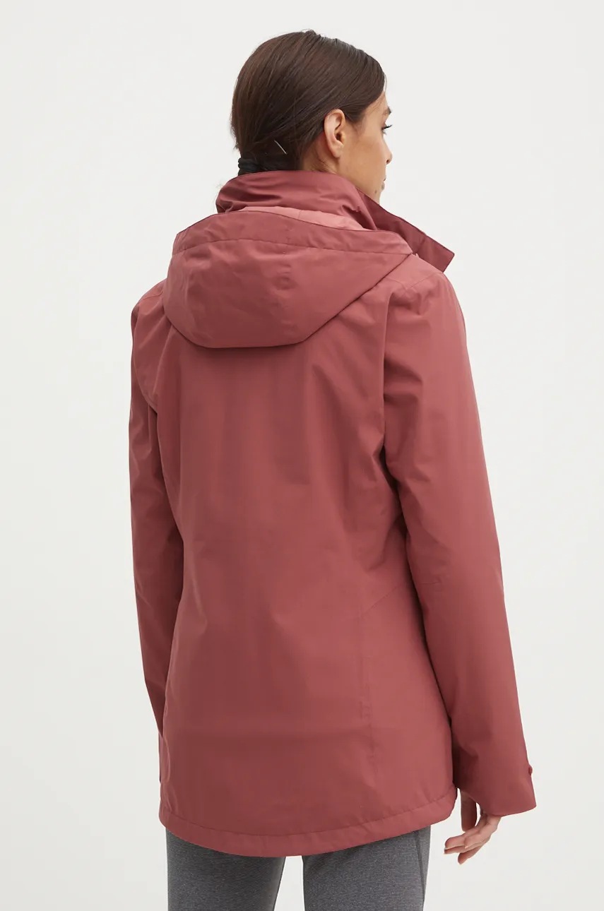 Спортивна кофта Jack Wolfskin Taunus колір фіолетовий однотонна 