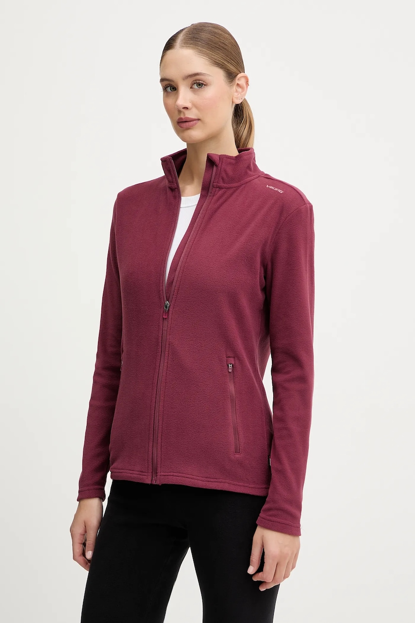 Viking hanorac Tesero culoarea rosu, uni