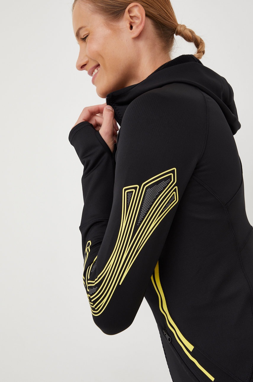

Суичър за джогинг adidas by Stella McCartney Truepace в черно с качулка с принт, Черен