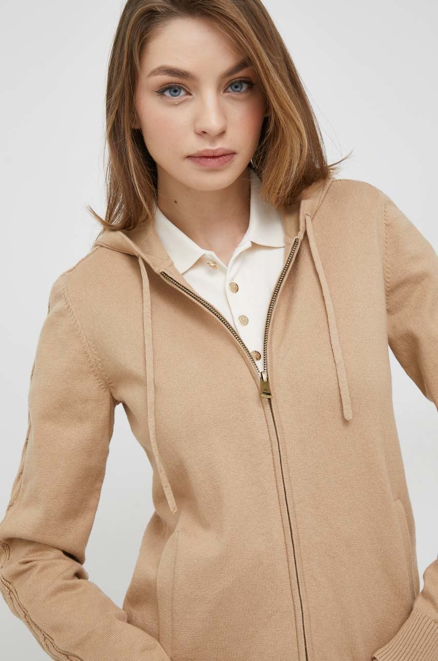 

Кардиган з домішкою кашеміру Lauren Ralph Lauren жіноча колір бежевий