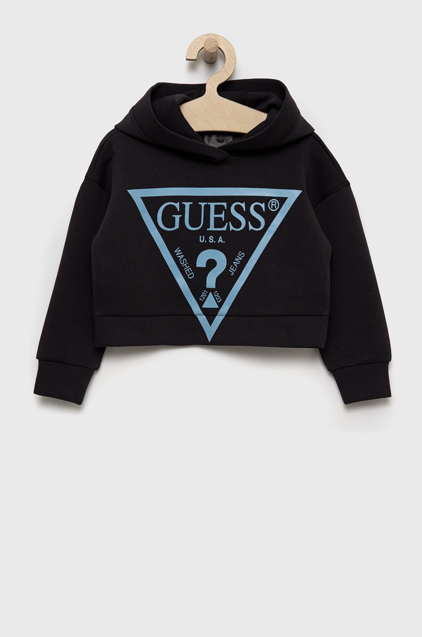

Детская кофта Guess цвет чёрный с принтом