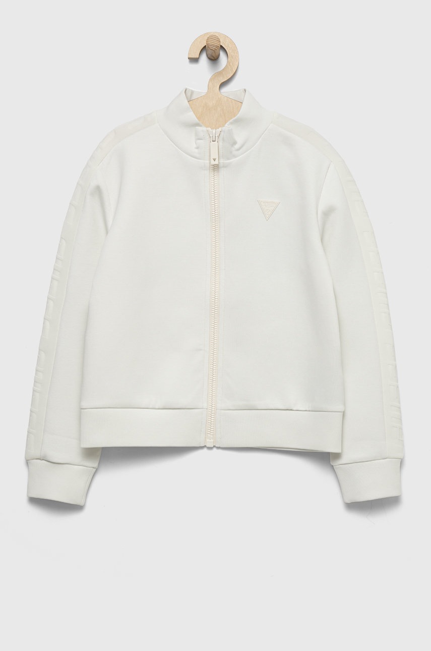

Дитяча кофта Guess колір білий однотонна