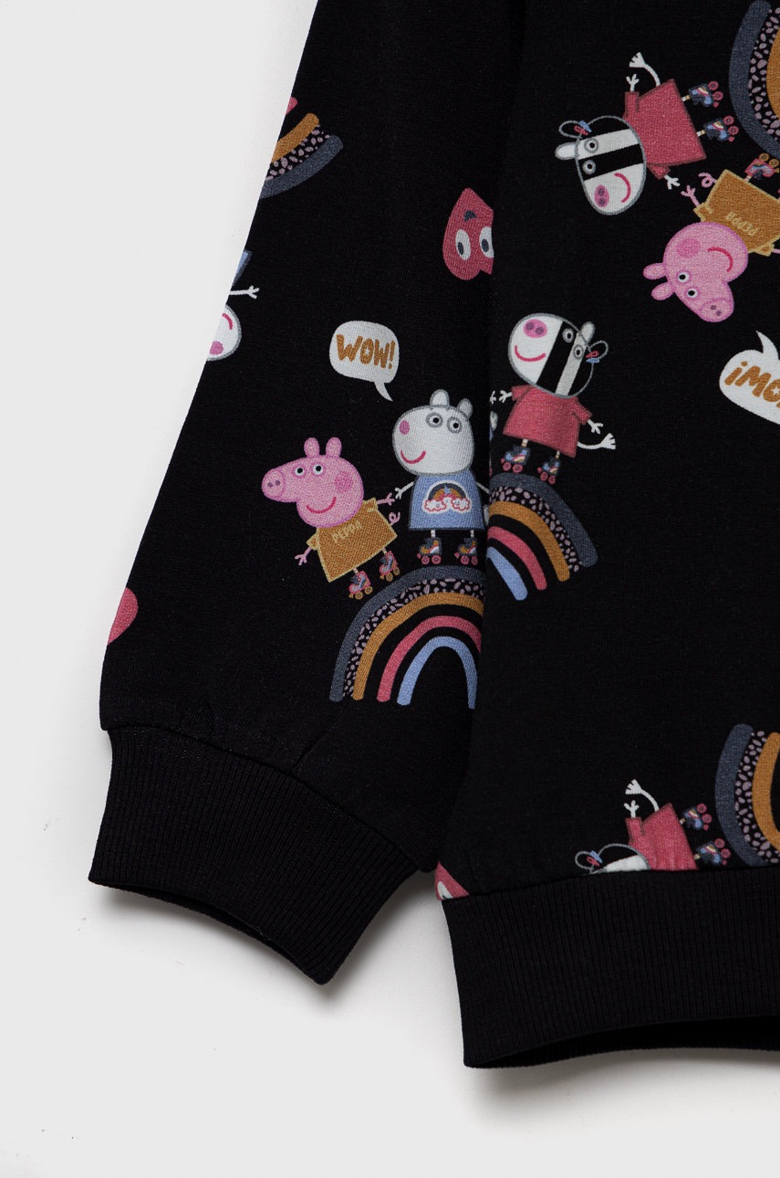

Дитяча кофта Name it Peppa колір чорний візерунок