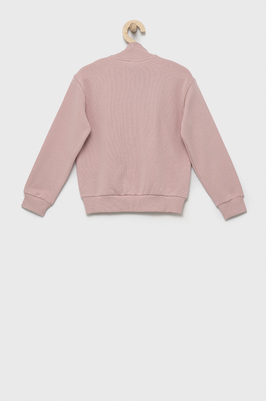 

Детская хлопковая кофта United Colors of Benetton цвет розовый узор