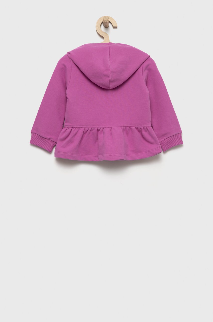 

Детская кофта United Colors of Benetton цвет фиолетовый с принтом