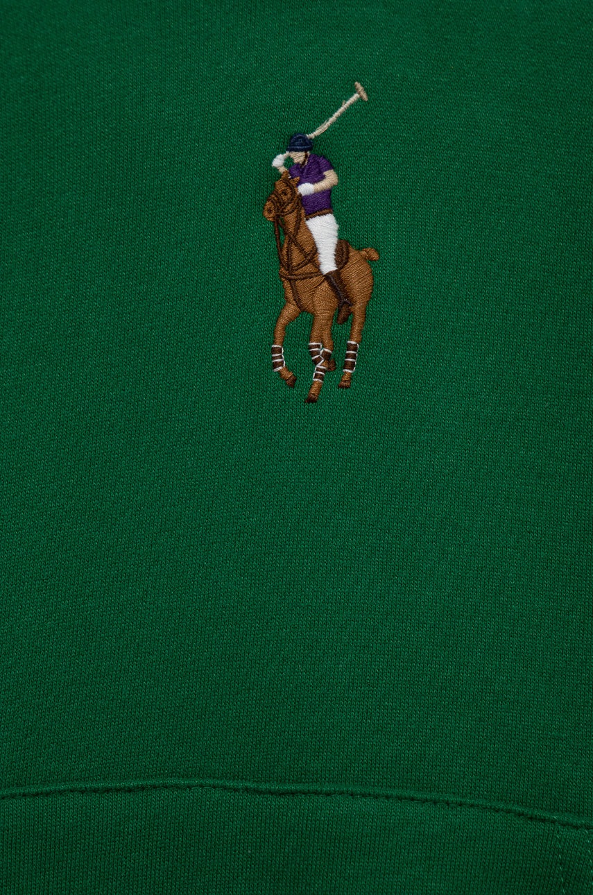

Дитяча кофта Polo Ralph Lauren колір зелений однотонна