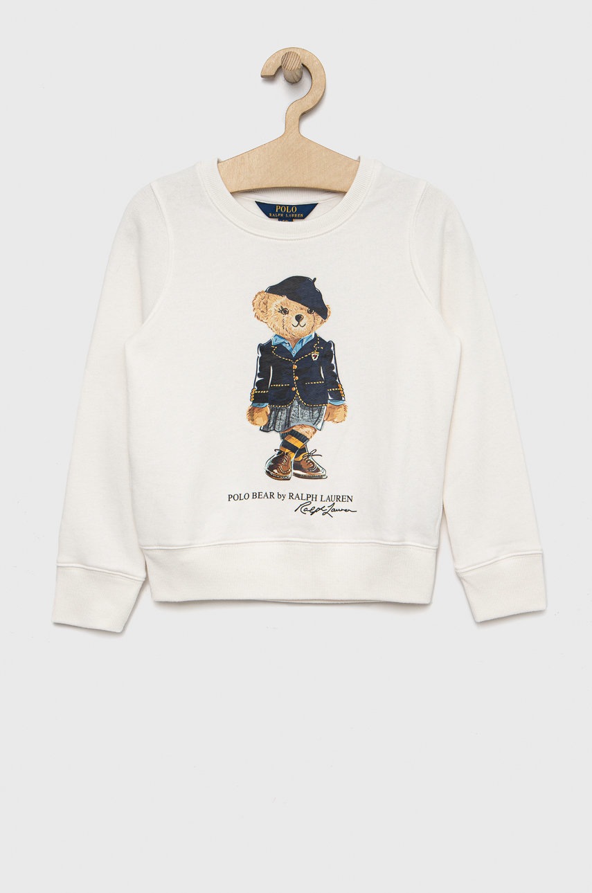 

Кофта Polo Ralph Lauren колір білий з принтом