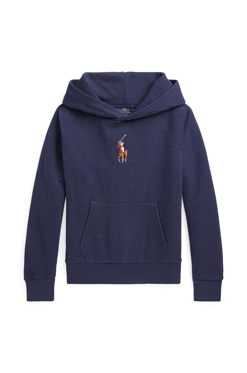 

Детская кофта Polo Ralph Lauren цвет синий однотонная