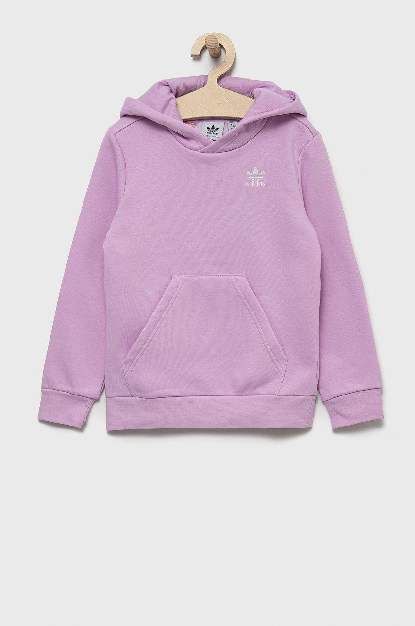 

Детская кофта adidas Originals цвет розовый однотонная
