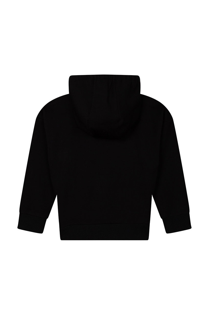 

Детская кофта Dkny цвет чёрный с аппликацией